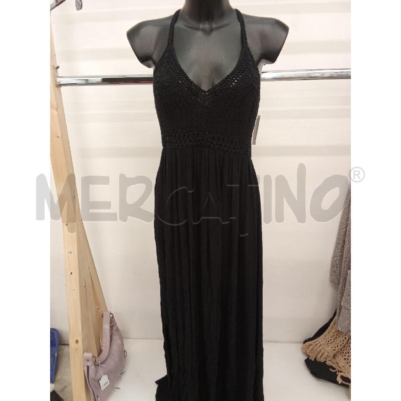 VESTITO DONNA NERO LUNGO FILO CALZEDONIA | Mercatino dell'Usato San giorgio del sannio 1