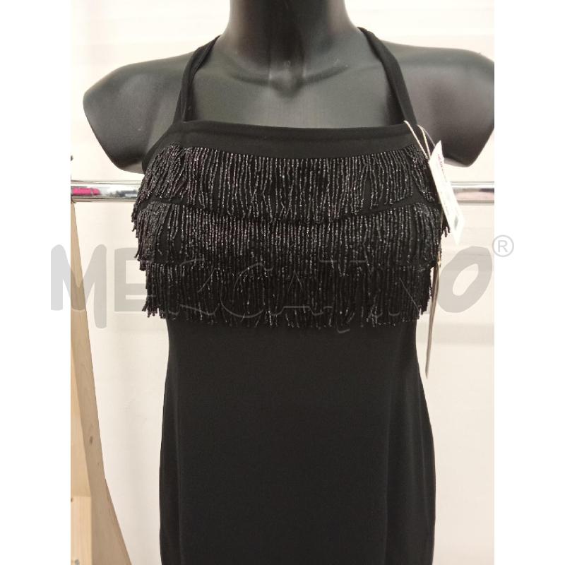 VESTITO DONNA NERO LUNGO SHARON PERLINE FRANGIE  | Mercatino dell'Usato San giorgio del sannio 2