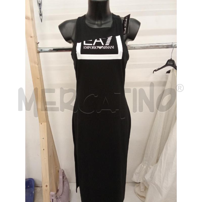 VESTITO DONNA NERO LUNGO SPACCO ARMANI | Mercatino dell'Usato San giorgio del sannio 1