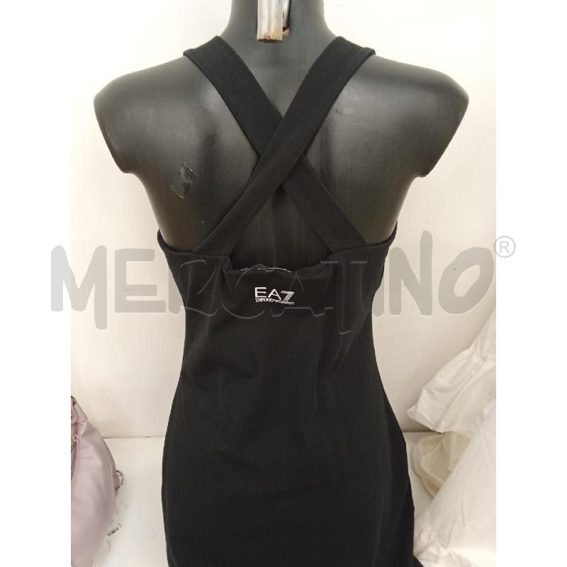 VESTITO DONNA NERO LUNGO SPACCO ARMANI | Mercatino dell'Usato San giorgio del sannio 4