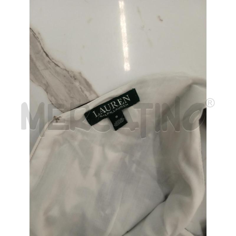 VESTITO DONNA RALPH LAUREN BIANCO FOGLIE NERE  | Mercatino dell'Usato San giorgio del sannio 4