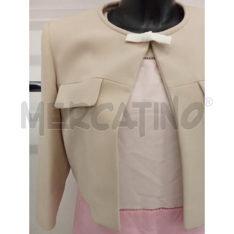 VESTITO DONNA ROSA ARANCIONE 2PZ + COPRISPALLA CARACTERE | Mercatino dell'Usato San giorgio del sannio 2
