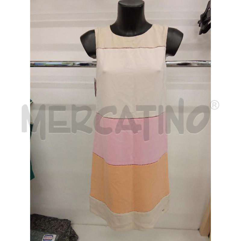 VESTITO DONNA ROSA ARANCIONE 2PZ + COPRISPALLA CARACTERE | Mercatino dell'Usato San giorgio del sannio 3