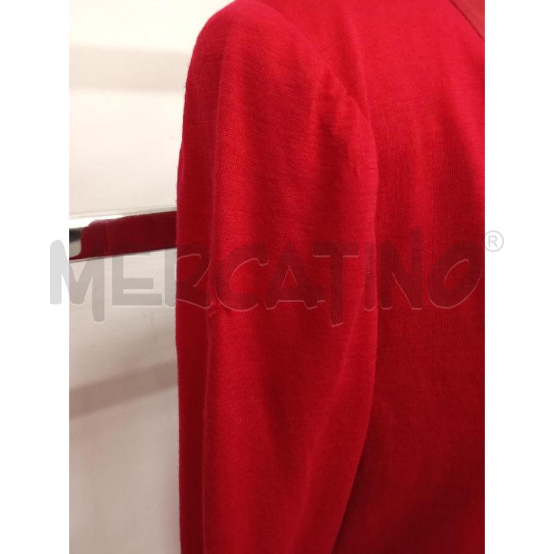VESTITO DONNA ROSSO CON BOTTONI PERLE LUISA SPAGNOLI | Mercatino dell'Usato San giorgio del sannio 3