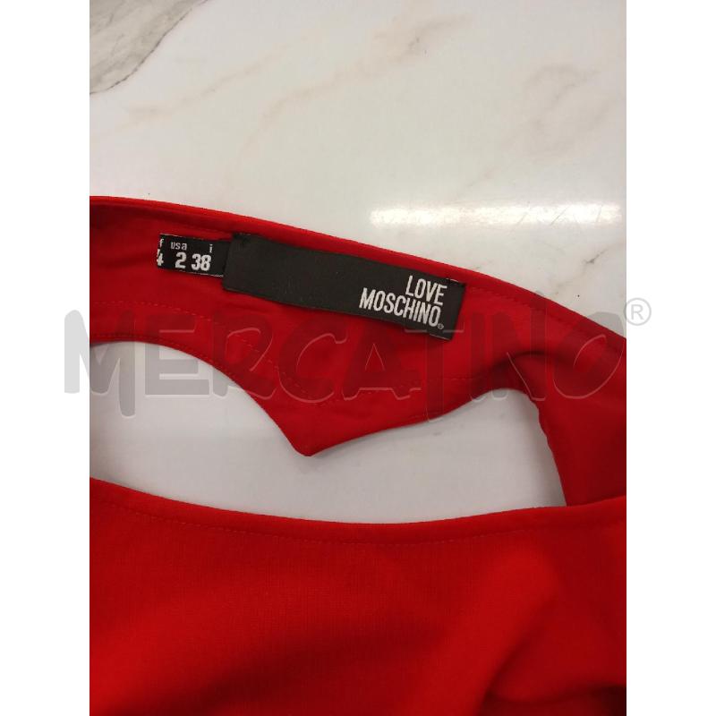VESTITO DONNA ROSSO MOSCHINO | Mercatino dell'Usato San giorgio del sannio 3