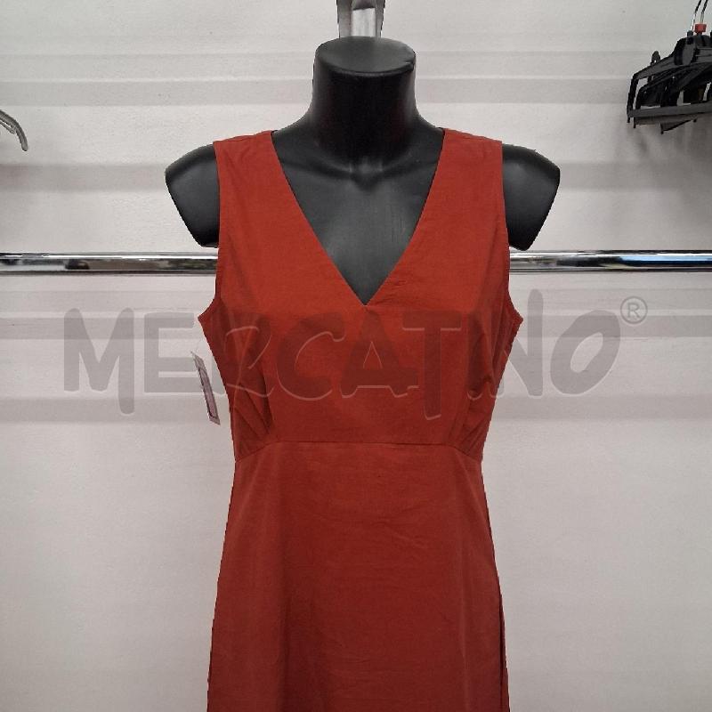 VESTITO DONNA ROSSO SCOLLO V CANOTTA DISEGNO TRAFORATO | Mercatino dell'Usato San giorgio del sannio 2