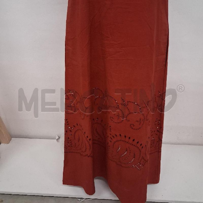 VESTITO DONNA ROSSO SCOLLO V CANOTTA DISEGNO TRAFORATO | Mercatino dell'Usato San giorgio del sannio 3