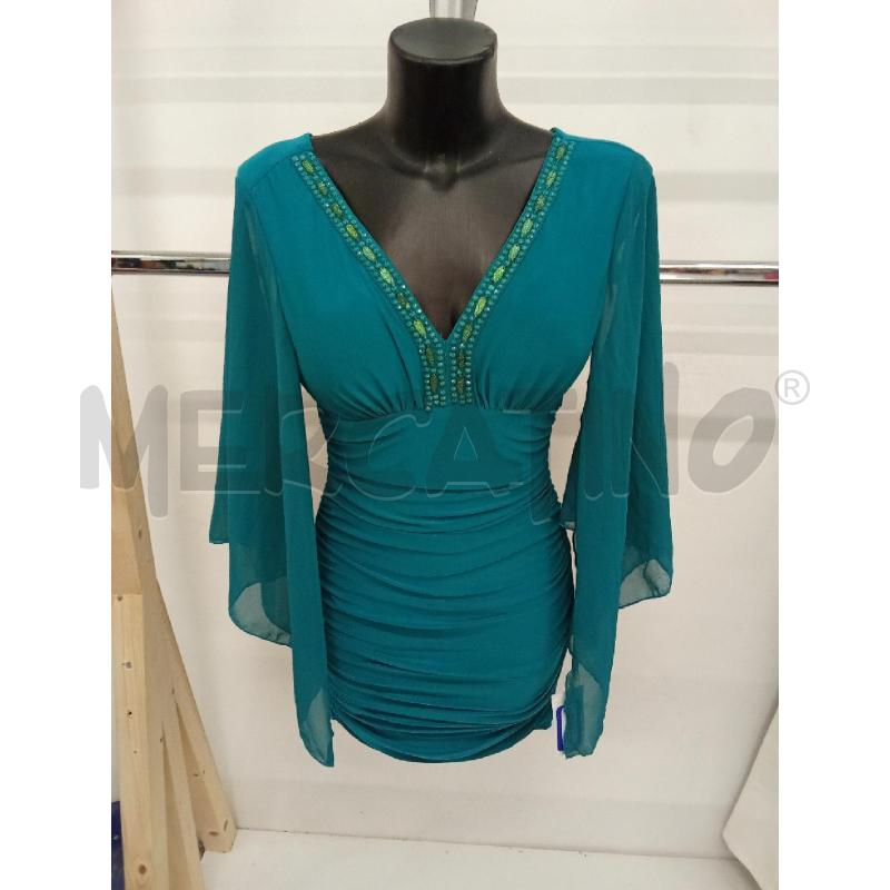 VESTITO DONNA VERDE INS.STRASS LUCAS EMMA | Mercatino dell'Usato San giorgio del sannio 1