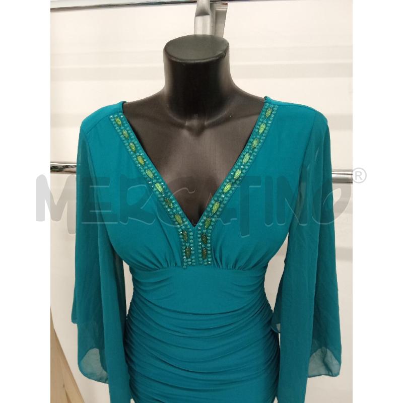 VESTITO DONNA VERDE INS.STRASS LUCAS EMMA | Mercatino dell'Usato San giorgio del sannio 2