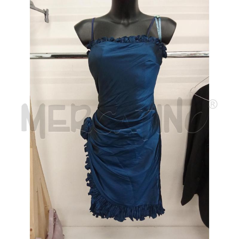 VESTITO DONNA VERDE PETROLIO ETOIE | Mercatino dell'Usato San giorgio del sannio 1