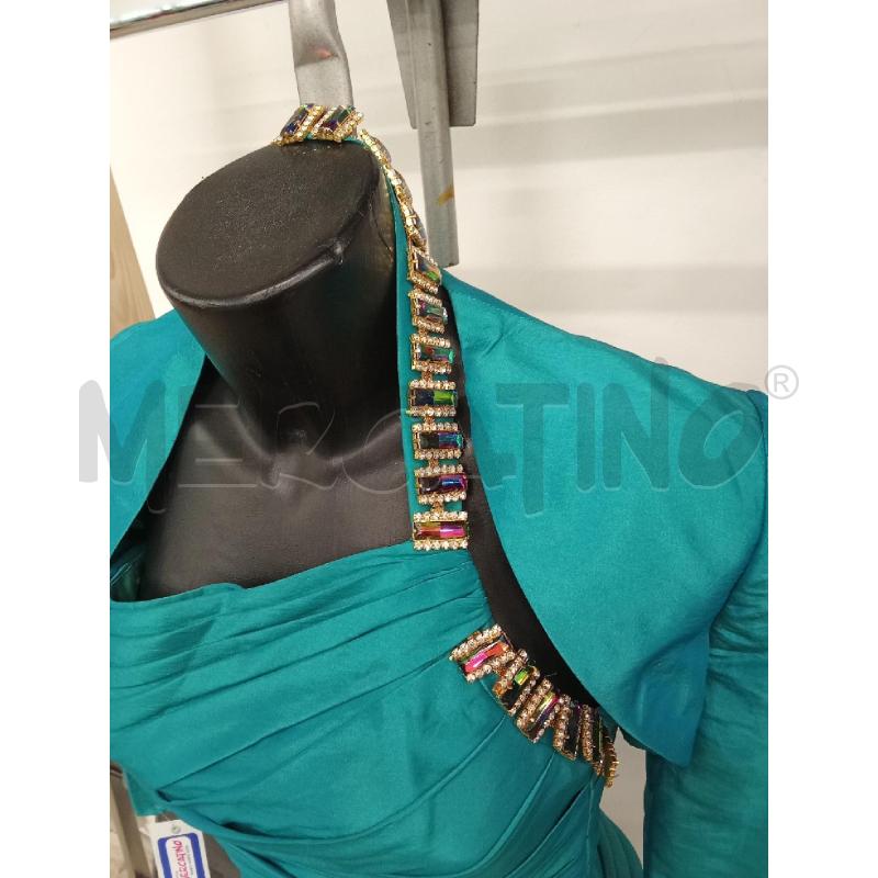 VESTITO DONNA VERDE SPALLINE GIOIELLO FIROE COPRISPALLA | Mercatino dell'Usato San giorgio del sannio 2