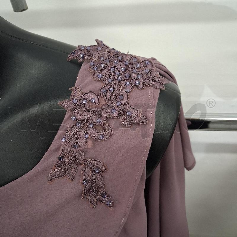 VESTITO DONNA VIOLA VELO STRASS PAILETTES KON SENSO | Mercatino dell'Usato San giorgio del sannio 3