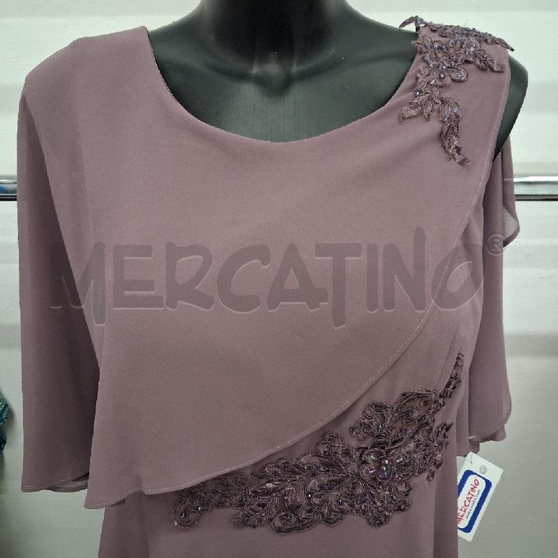 VESTITO DONNA VIOLA VELO STRASS PAILETTES KON SENSO | Mercatino dell'Usato San giorgio del sannio 4