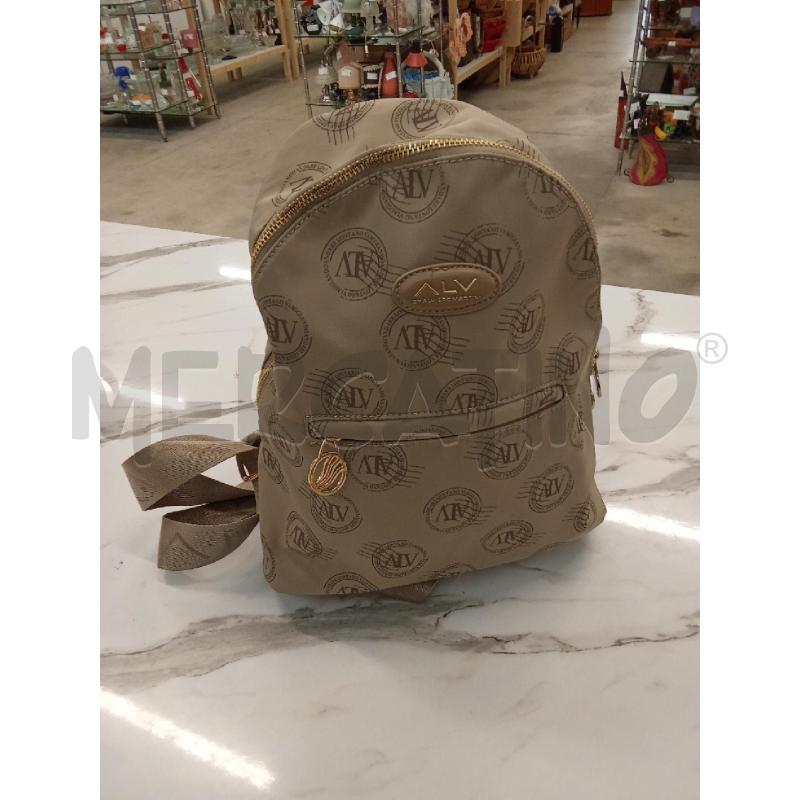 ZAINO DONNA BEIGE LOGO ALV MARTINI  | Mercatino dell'Usato San giorgio del sannio 1