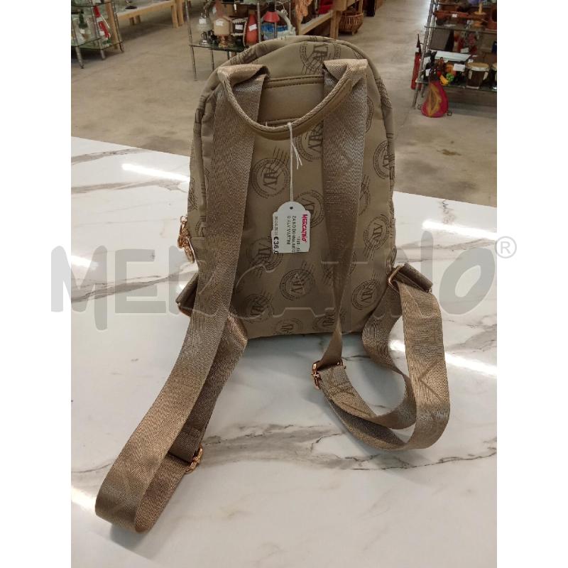 ZAINO DONNA BEIGE LOGO ALV MARTINI  | Mercatino dell'Usato San giorgio del sannio 2