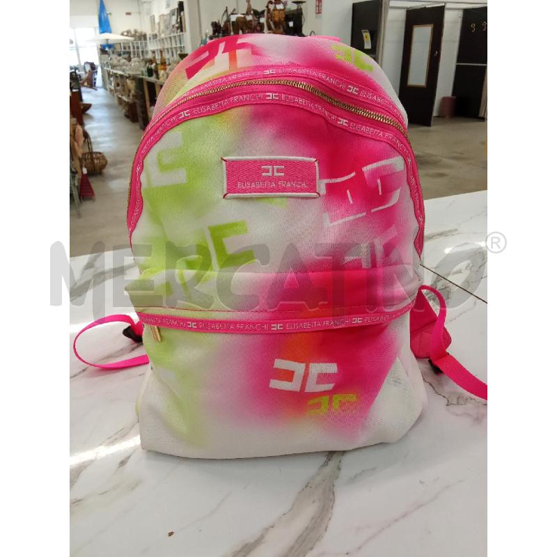 ZAINO DONNA ELISABETTA FRANCHI FUCSIA VERDE  | Mercatino dell'Usato San giorgio del sannio 1