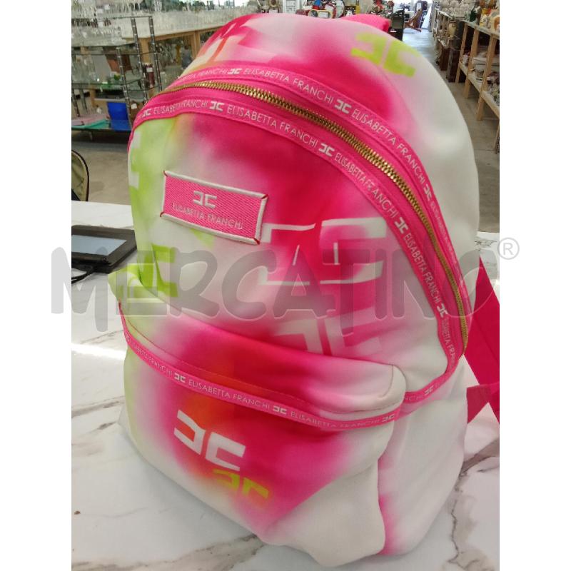 ZAINO DONNA ELISABETTA FRANCHI FUCSIA VERDE  | Mercatino dell'Usato San giorgio del sannio 2