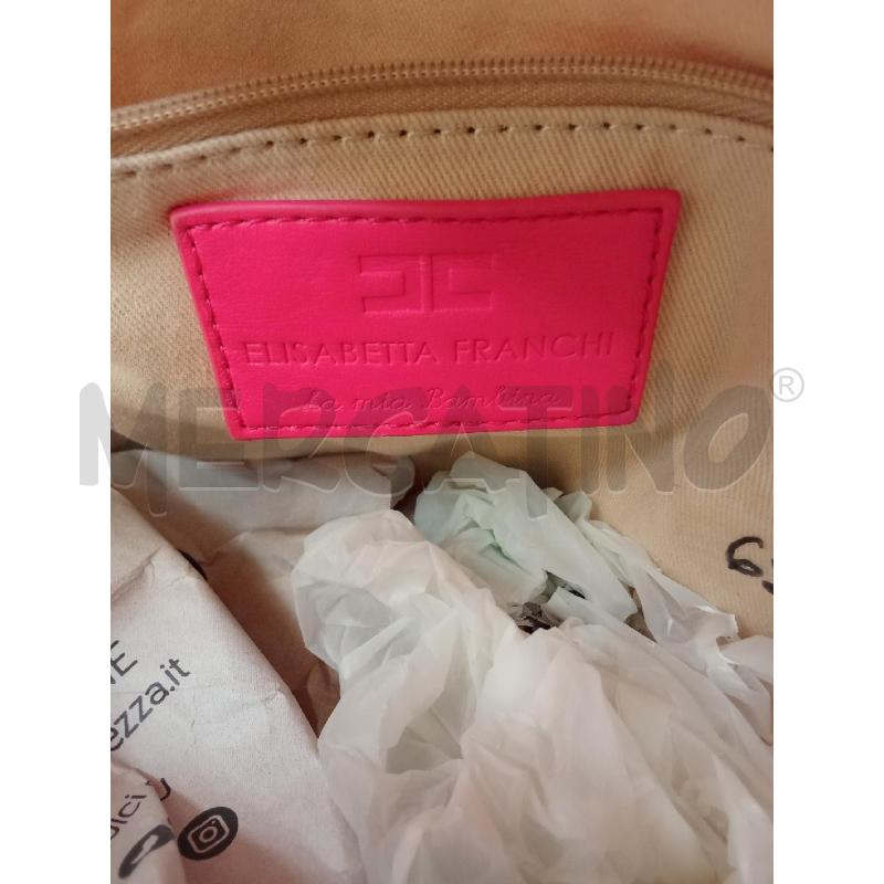 ZAINO DONNA ELISABETTA FRANCHI FUCSIA VERDE  | Mercatino dell'Usato San giorgio del sannio 5