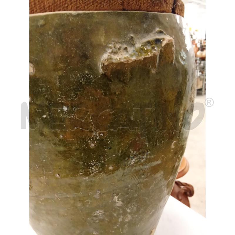 ZITO TERRACOTTASMATO VERDE COPERCHIO LEGNO  | Mercatino dell'Usato San giorgio del sannio 3