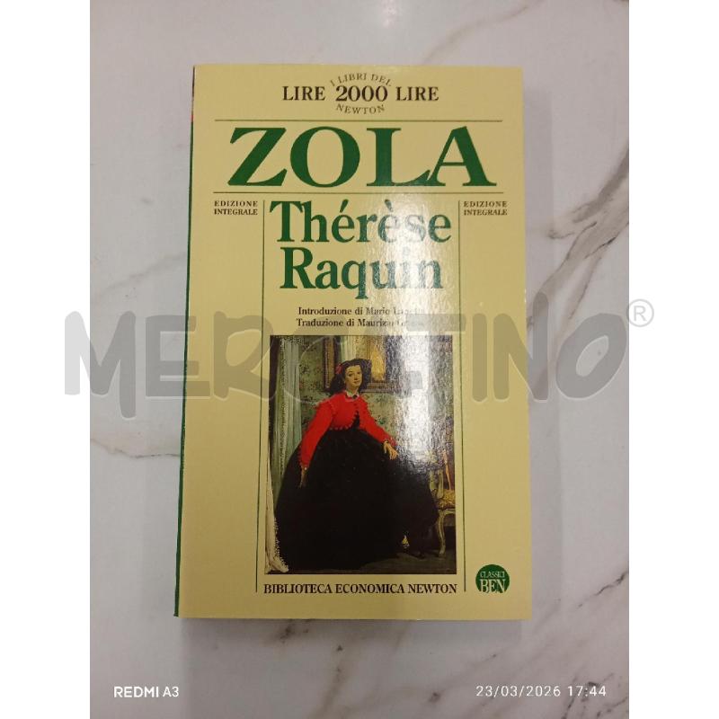 ZOLÀ THERESE RAQUIN  | Mercatino dell'Usato San giorgio del sannio 1