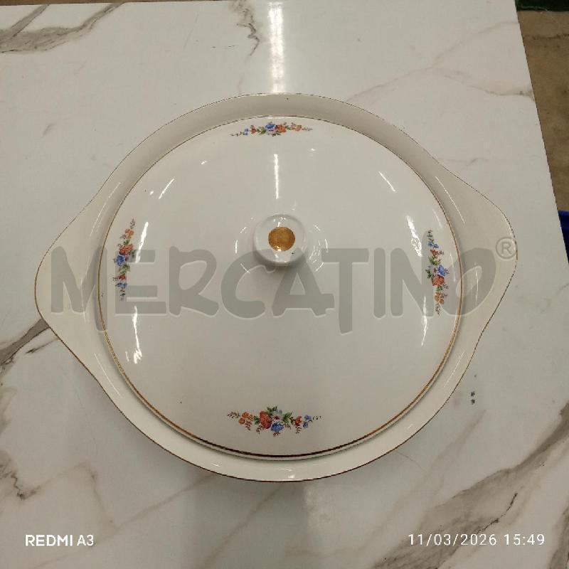ZUPPIERA PORCELLANA RIGO DORATO FIORI FONTEBASSO TREVISO  | Mercatino dell'Usato San giorgio del sannio 2