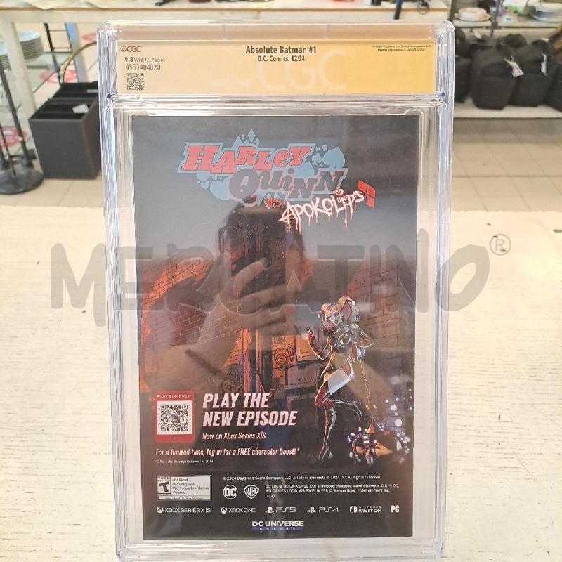 ABSOLUTE BATMAN N.1 FIRMATO DA SCOTT SNYDER GRADATO 9.8 CGC | Mercatino dell'Usato Bologna 4