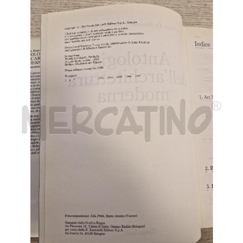 ANTOLOGIA DELL'ARCHITETTURA MODERNA | Mercatino dell'Usato Bologna 3