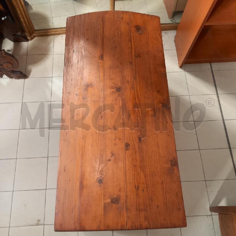 BAULE IN LEGNO COPERCHIO BOMBATO | Mercatino dell'Usato Bologna 4