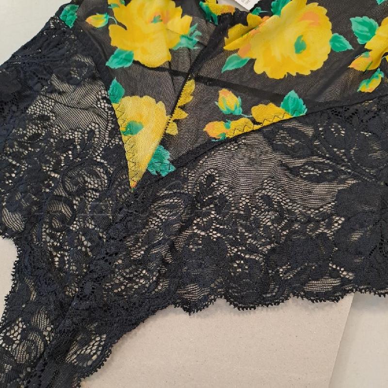 BODY DONNA MARVEL NERO E FIORI GIALLI | Mercatino dell'Usato Bologna 3