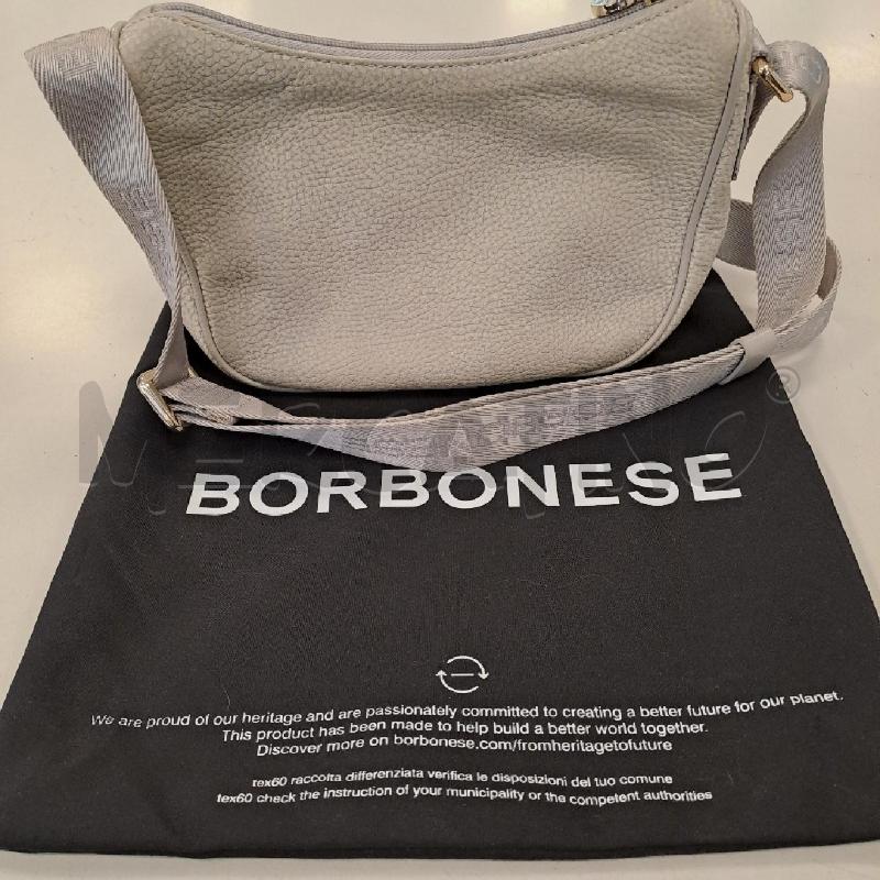 BORSA DONNA BORBONESE GRIGIA CHIARA  | Mercatino dell'Usato Bologna 1