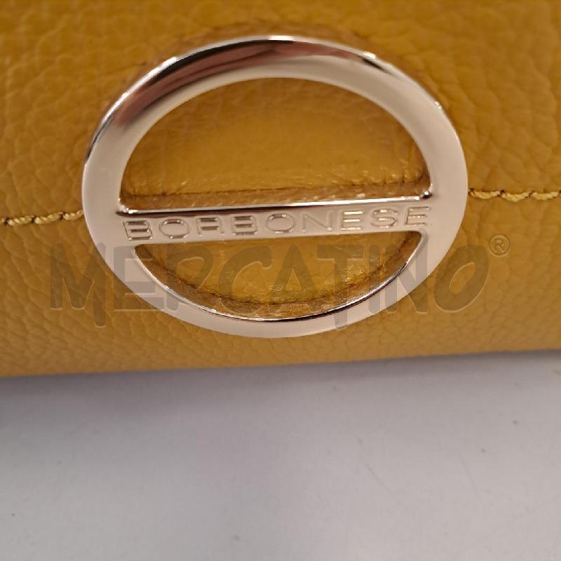 BORSA DONNA BORBONESE PELLE SENAPE | Mercatino dell'Usato Bologna 5