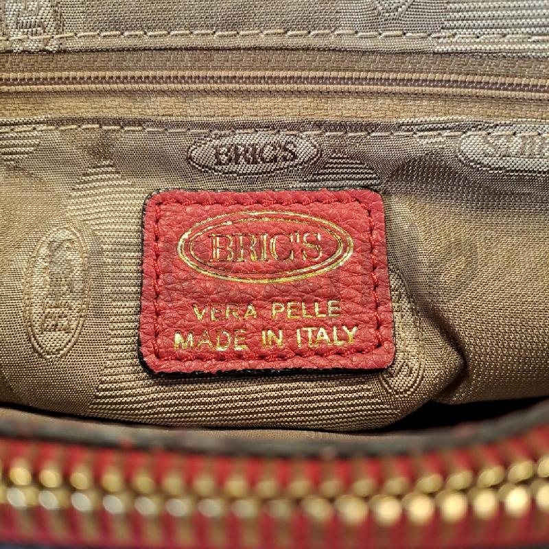 BORSA DONNA BRICS PELLE BORDEAUX E NERO | Mercatino dell'Usato Bologna 3