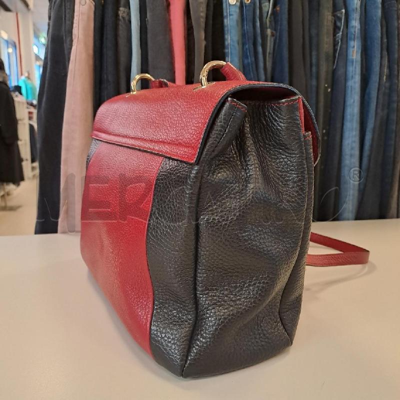 BORSA DONNA BRICS PELLE BORDEAUX E NERO | Mercatino dell'Usato Bologna 5