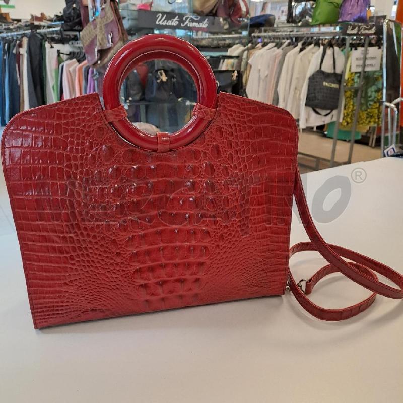 BORSA DONNA CHARLES CALFUN ROSSA COCCO | Mercatino dell'Usato Bologna 1