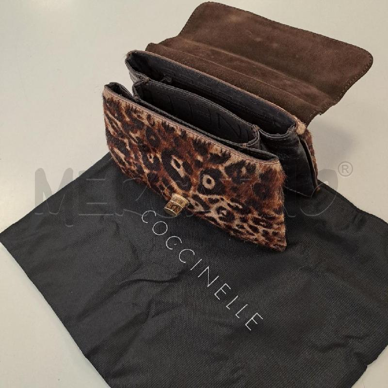BORSA DONNA COCCINELLE PELLE E CAVALLINO LEOPARDATO | Mercatino dell'Usato Bologna 5