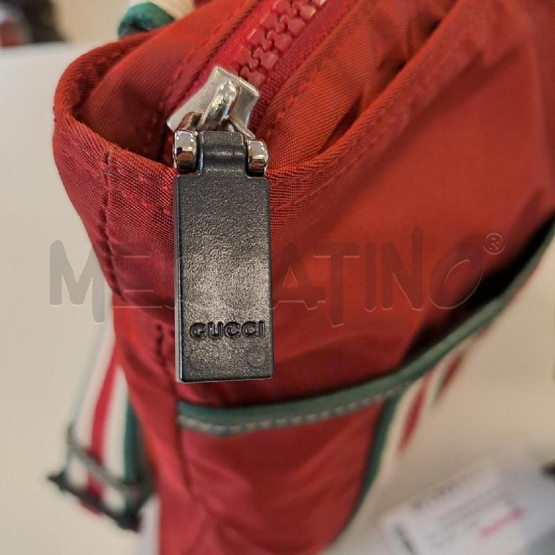 BORSA DONNA GUCCI TELA NYLON BORDEAUX TRACOLLA | Mercatino dell'Usato Bologna 3