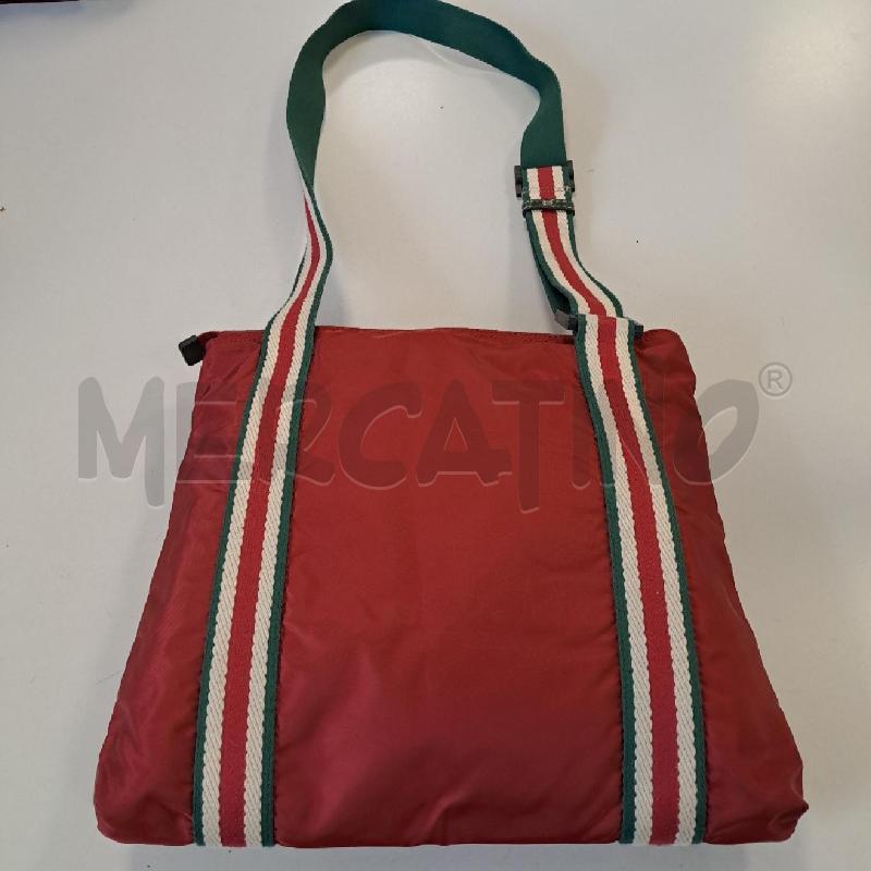 BORSA DONNA GUCCI TELA NYLON BORDEAUX TRACOLLA | Mercatino dell'Usato Bologna 5