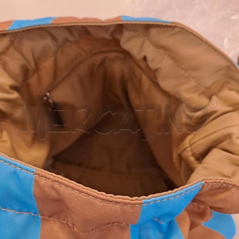 BORSA DONNA MANILA GRACE MARRONE E AZZURRO | Mercatino dell'Usato Bologna 5