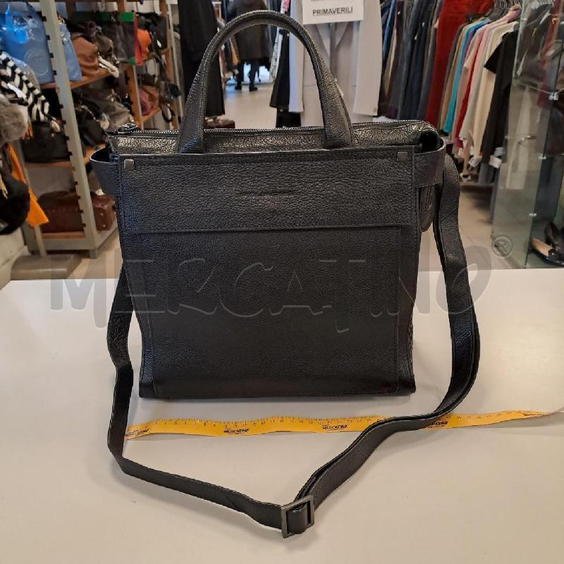 BORSA DONNA NERO PIQUADRO PELLE NERO | Mercatino dell'Usato Bologna 1