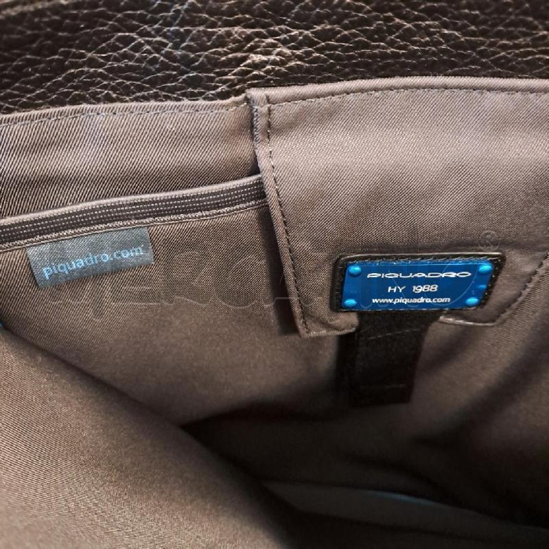 BORSA DONNA NERO PIQUADRO PELLE NERO | Mercatino dell'Usato Bologna 4