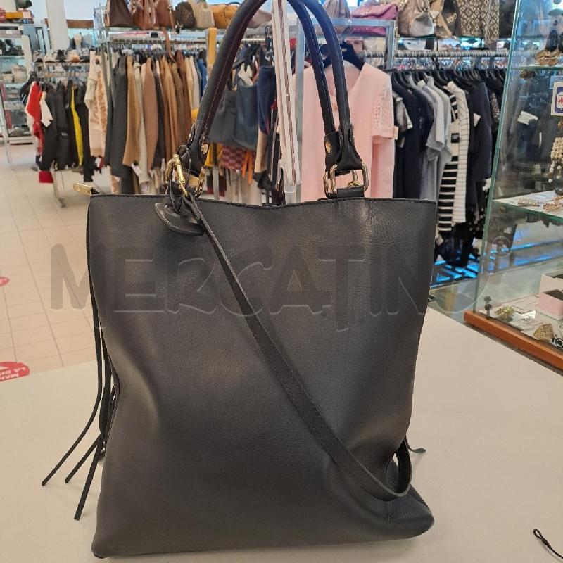 BORSA DONNA PELLE NERA FRANGE TRACOLLA FIORI | Mercatino dell'Usato Bologna 3