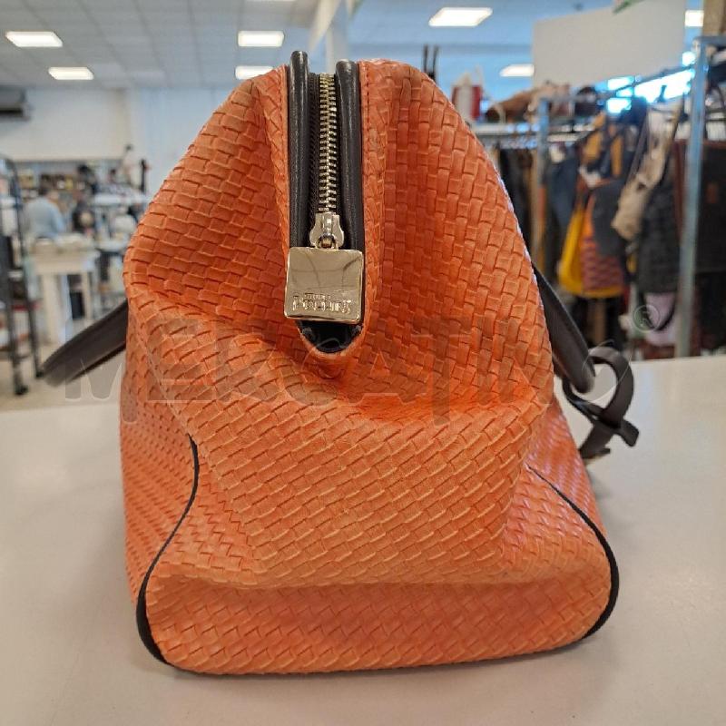 BORSA DONNA POLLINI ARANCIO INTRECCIO | Mercatino dell'Usato Bologna 3