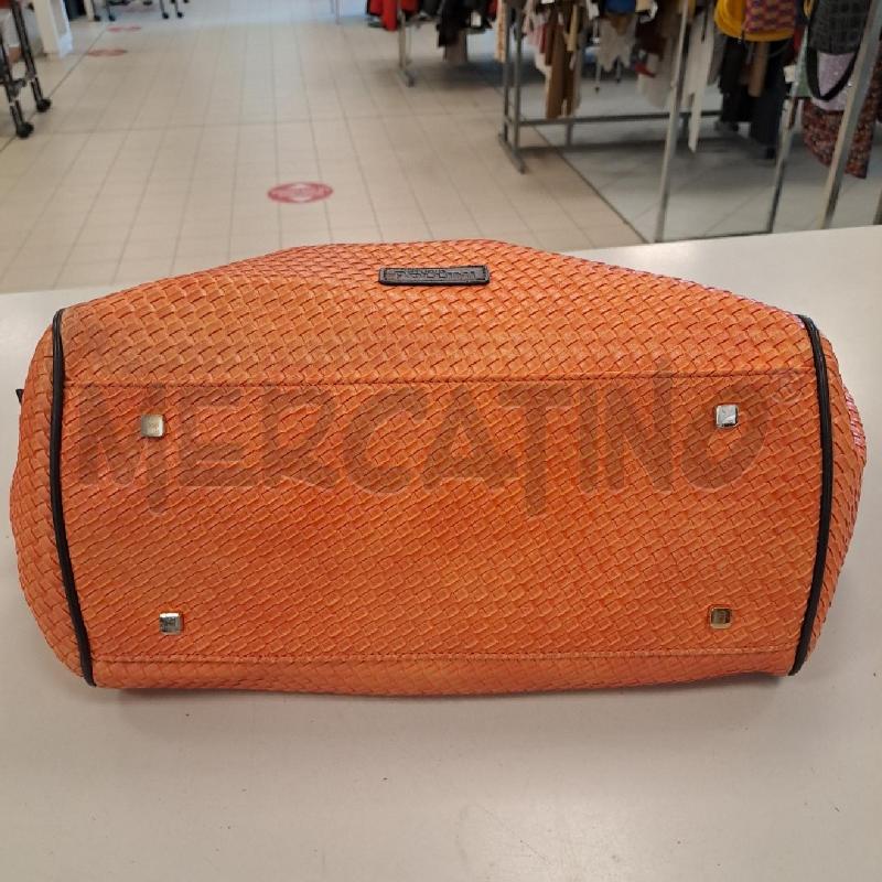 BORSA DONNA POLLINI ARANCIO INTRECCIO | Mercatino dell'Usato Bologna 4