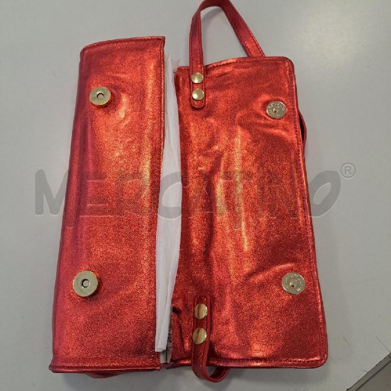 BORSA DONNA REDWALL ROSSA ARGENTATA | Mercatino dell'Usato Bologna 4