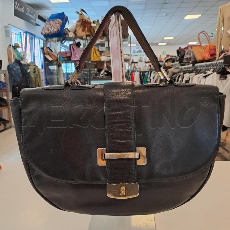 BORSA DONNA ROBERTA DI CAMERINO PELLE NERO A MANO | Mercatino dell'Usato Bologna 1