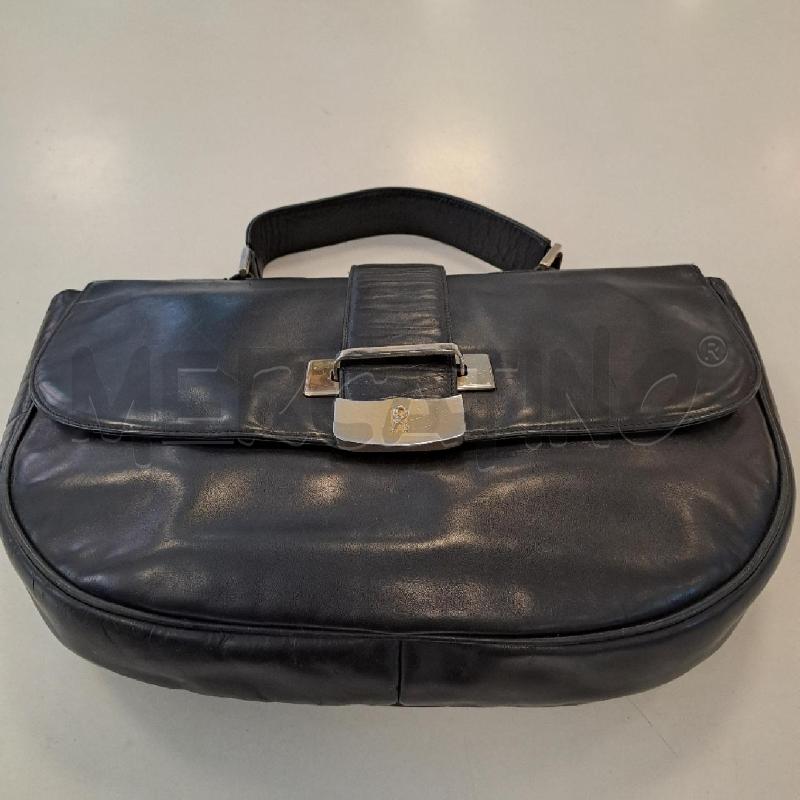 BORSA DONNA ROBERTA DI CAMERINO PELLE NERO A MANO | Mercatino dell'Usato Bologna 3