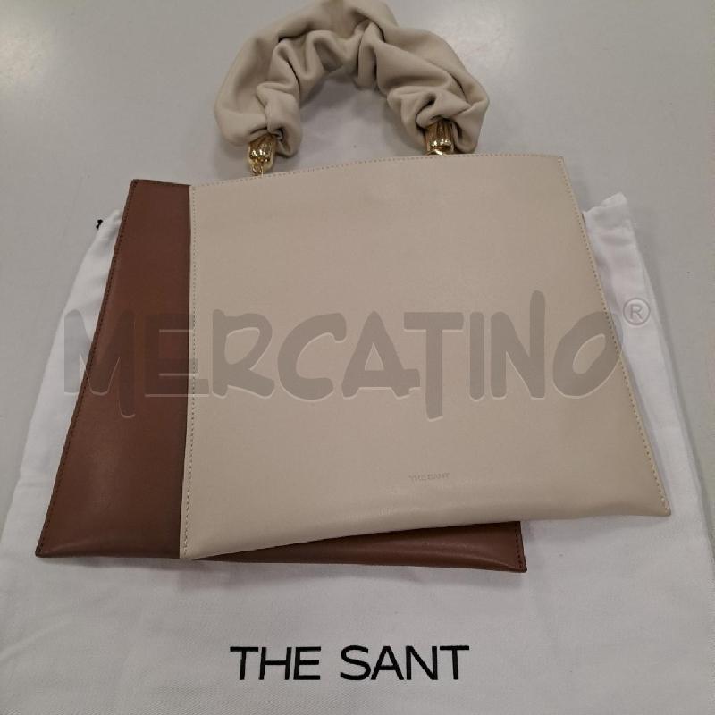 BORSA DONNA THE SANT BEIGE MARRONE  | Mercatino dell'Usato Bologna 1