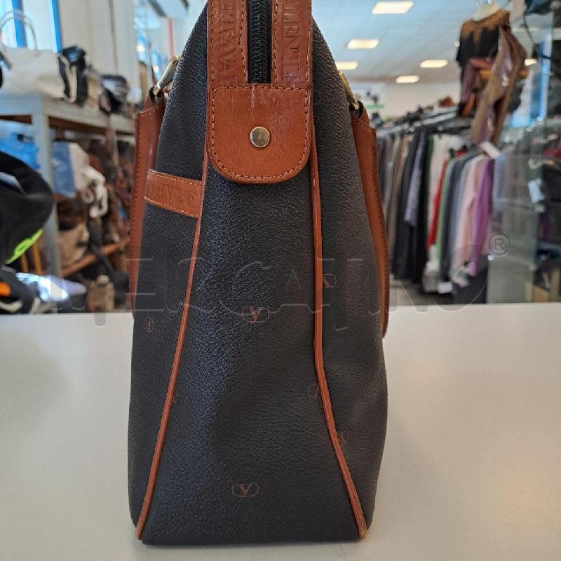 BORSA DONNA VALENTINO GARAVANI NERA E CUOIO | Mercatino dell'Usato Bologna 4