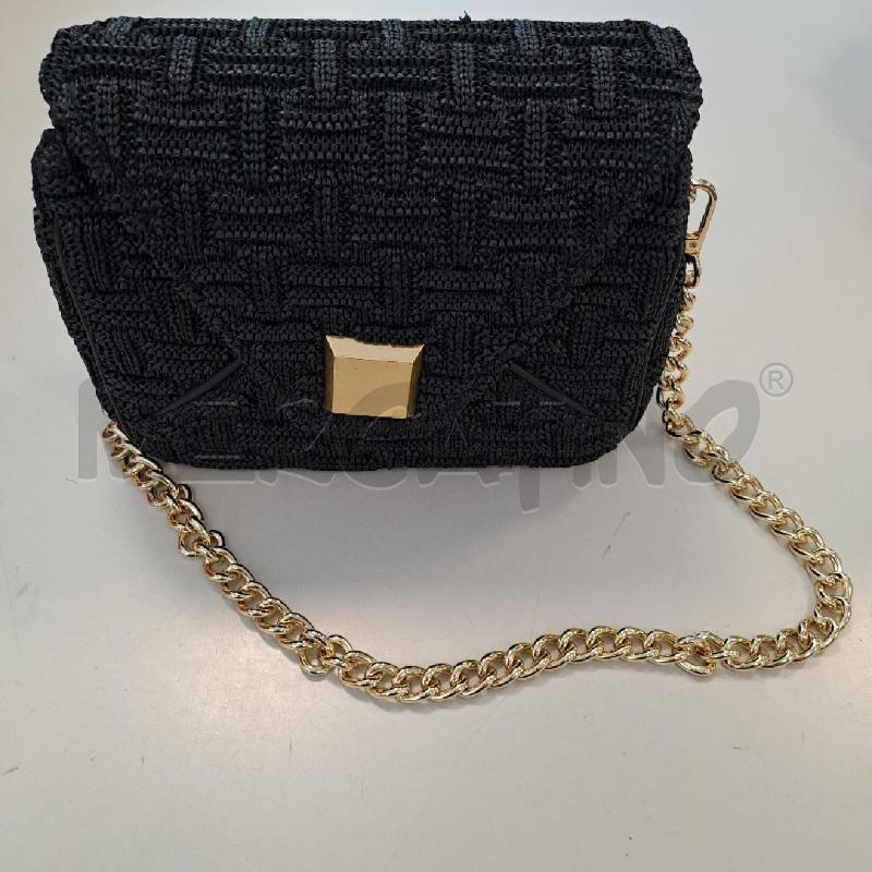 BORSA DONNA VIAMAILBAG RAFIA BLU | Mercatino dell'Usato Bologna 1