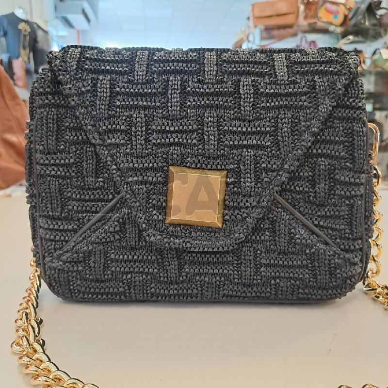 BORSA DONNA VIAMAILBAG RAFIA BLU | Mercatino dell'Usato Bologna 3
